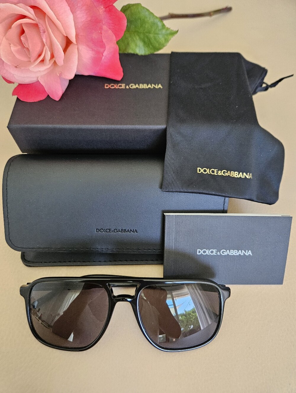 Dolce & Gabanna Pilot Sunglasses Men - Picture 13 of 14